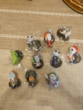 The Nightmare Before Christmas Jack Action Figures 10PCS Collectible Toy Set